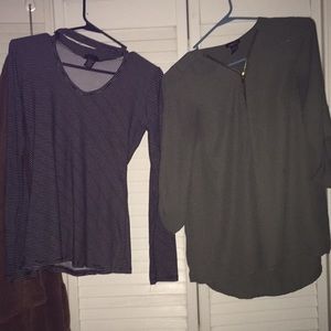 Bundle!!! Two long sleeve rue 21 shirts